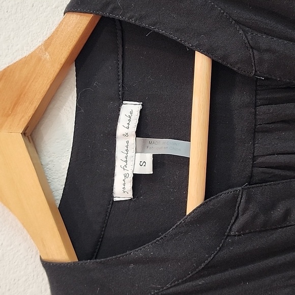 Young Fabulous & Broke Classic Black Button Down Blouse - Picture 6 of 10